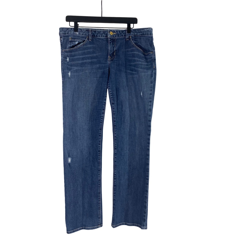 Gap Jeans Pants Men 32 Blue Excellent Limited Edition Distressed Straight Leg